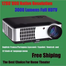 3000 lumens LED Projector Full HD 3d Home Theater LCD Video Proyector Projektor TV Projetor