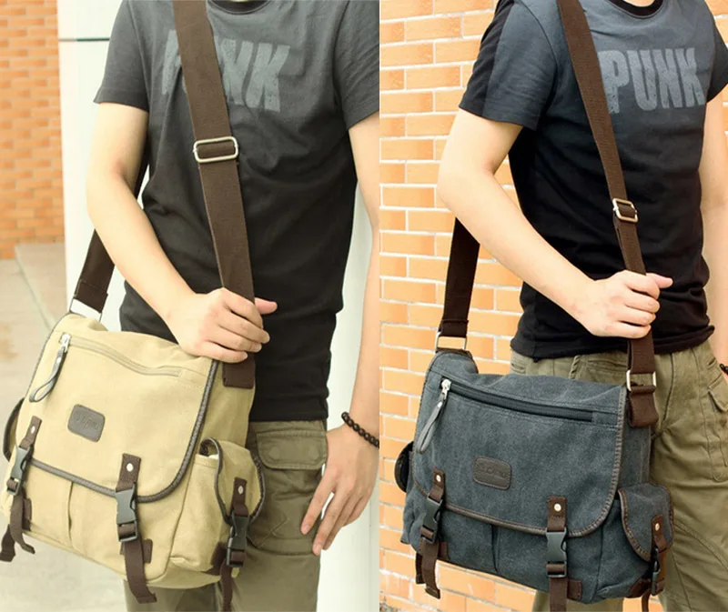 canvas over the shoulder bag