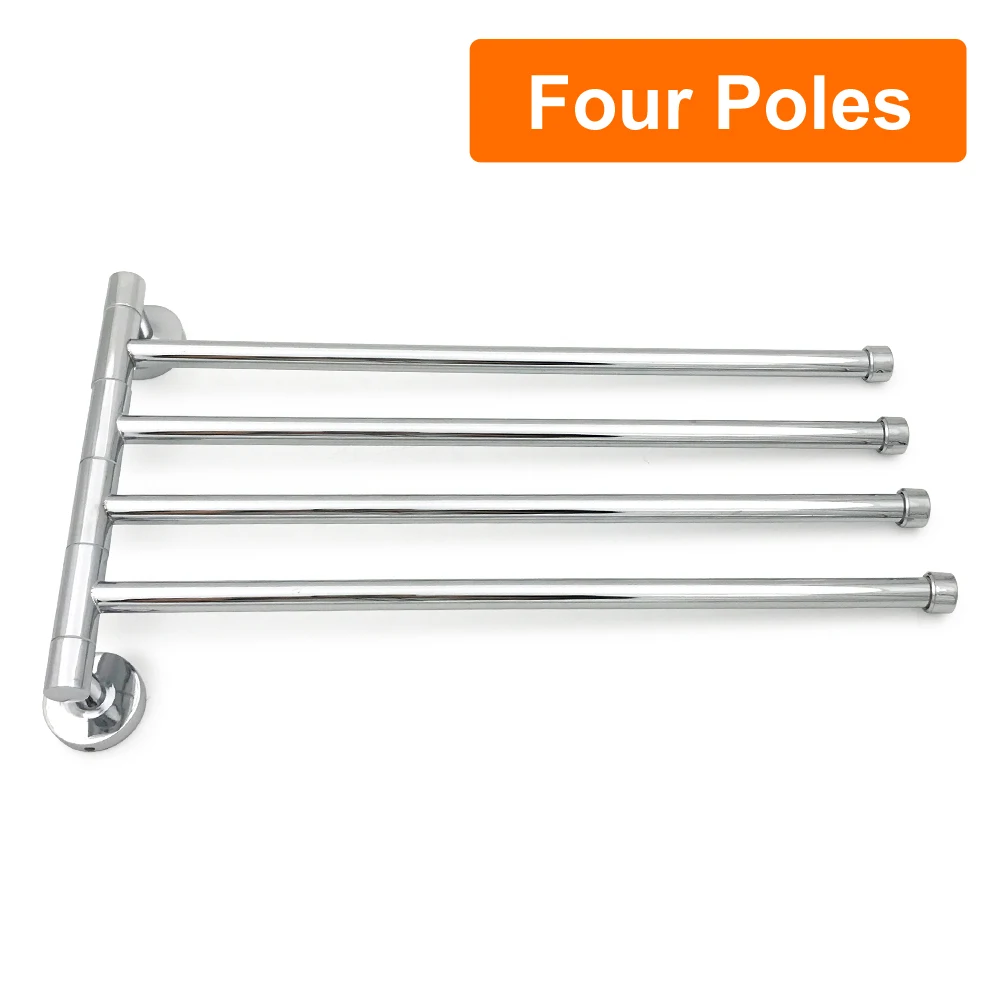 360 degree Rotating Stainless Steel towel Bars Bathroom Kitchen Wall