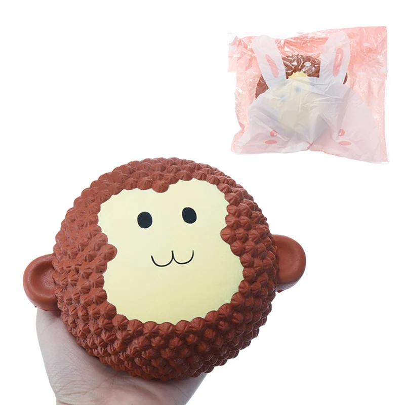 Kawaii мягкие мягкими обезьяна торт игрушка замедлить рост для детей взрослых снимает стресс беспокойство украшения дома подарки для детей