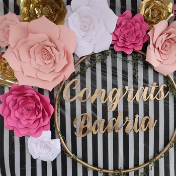 

DIY 1Pc 30/40cm Artificial Paper Rose Flowers Wedding Decorations Lovely Kids Birthday Party Paper Crafts Baby Shower Decor