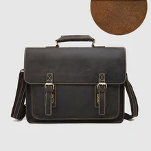 CARANFIER Мужские портфели большой емкости компьютерные дорожные сумки из натуральной воловьей кожи сумки на плечо Crazy Horse сумки через плечо