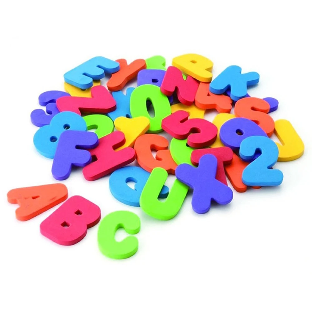 Bath Educational Learning Toys Foam Alphabet Letters Digital Total Tablets Stickers As Shown | Игрушки и хобби