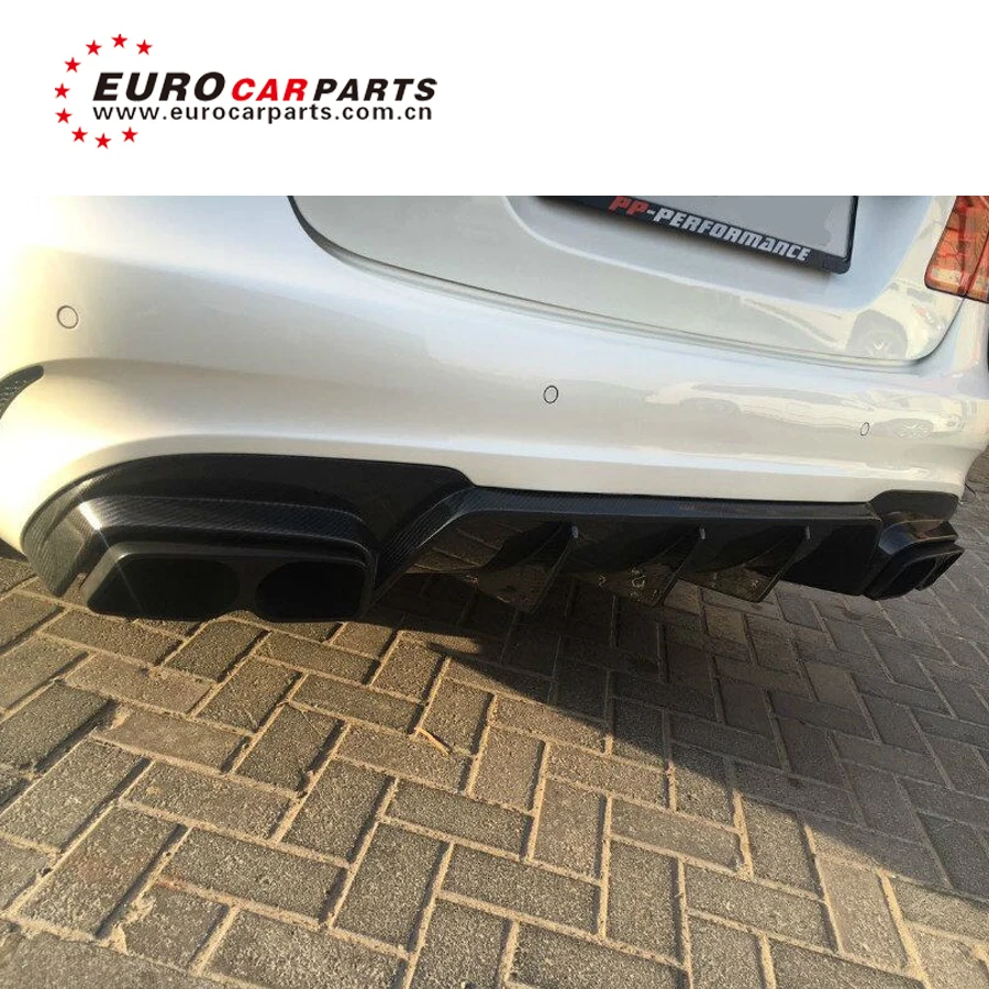 

carbon finber diffuser for E63 w212 with exhuast tips w212 AM diffuser and muffler tips carbon finber material 2017 style