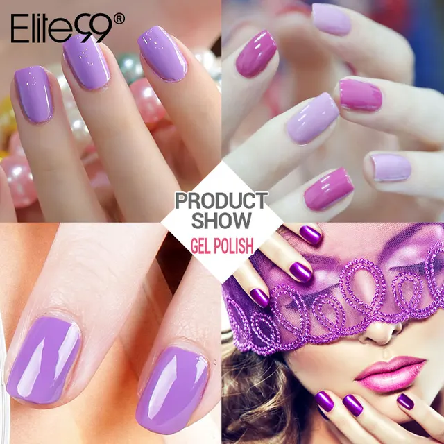 Elite99 10 ml UV Gel Nagellack Lila Nagel Gel Polnisch Vernis Semi Permanent Gel Nagel Lacke DIY Nagel Kunst gel lack