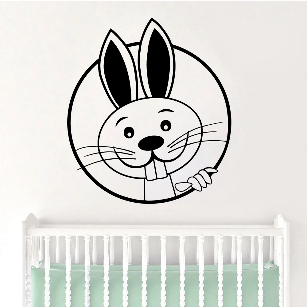

Diy rabbit Wall Sticker Removable Self Adhesive Watercolo For Home Decor Living Room Bedroom Wall Art Sticker Murals