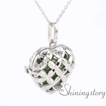 

heart essential oil diffuser necklace essential oil jewelry wholesale lockets necklaces aromatherapy pendants wholesale metal