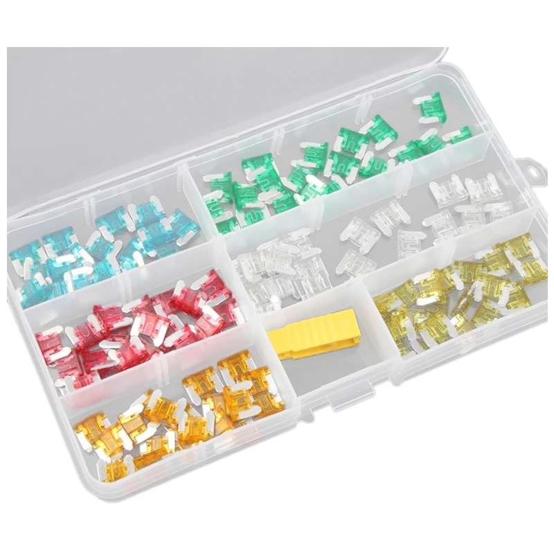 

120 pcs Low Profile Mini Size Blade Fuse Assortment Set Auto Car Truck Fuses kit hot selling