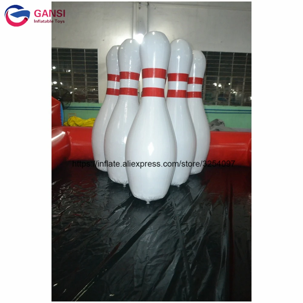 Outdoor Sport Game 6 Pieces Inflatable Body Bowling 2M Inflatable Human Bowling With One Free Air Pump