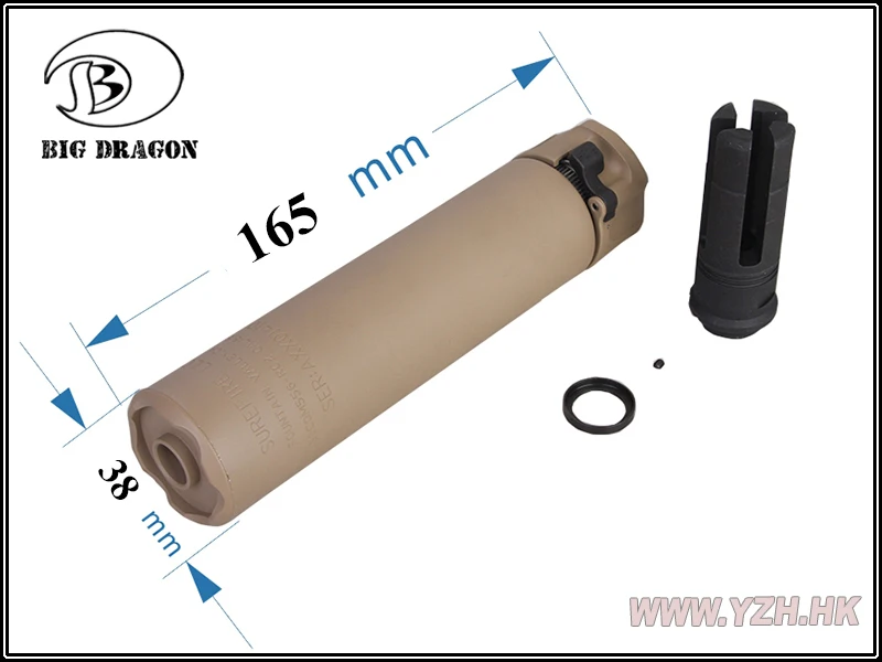 

Uniontac airsoft SOCO M 556 series silencer 14 mm counter clockwise
