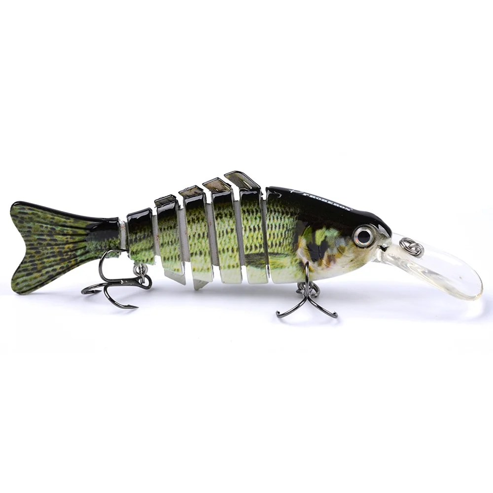 Isca de Pesca Wobblers com Língua Equipamento de Pesca Peças Articuladas Cambota Seções 11.2cm 14g Pesca Isca Artificial 4 7 7 Iscas artificiais