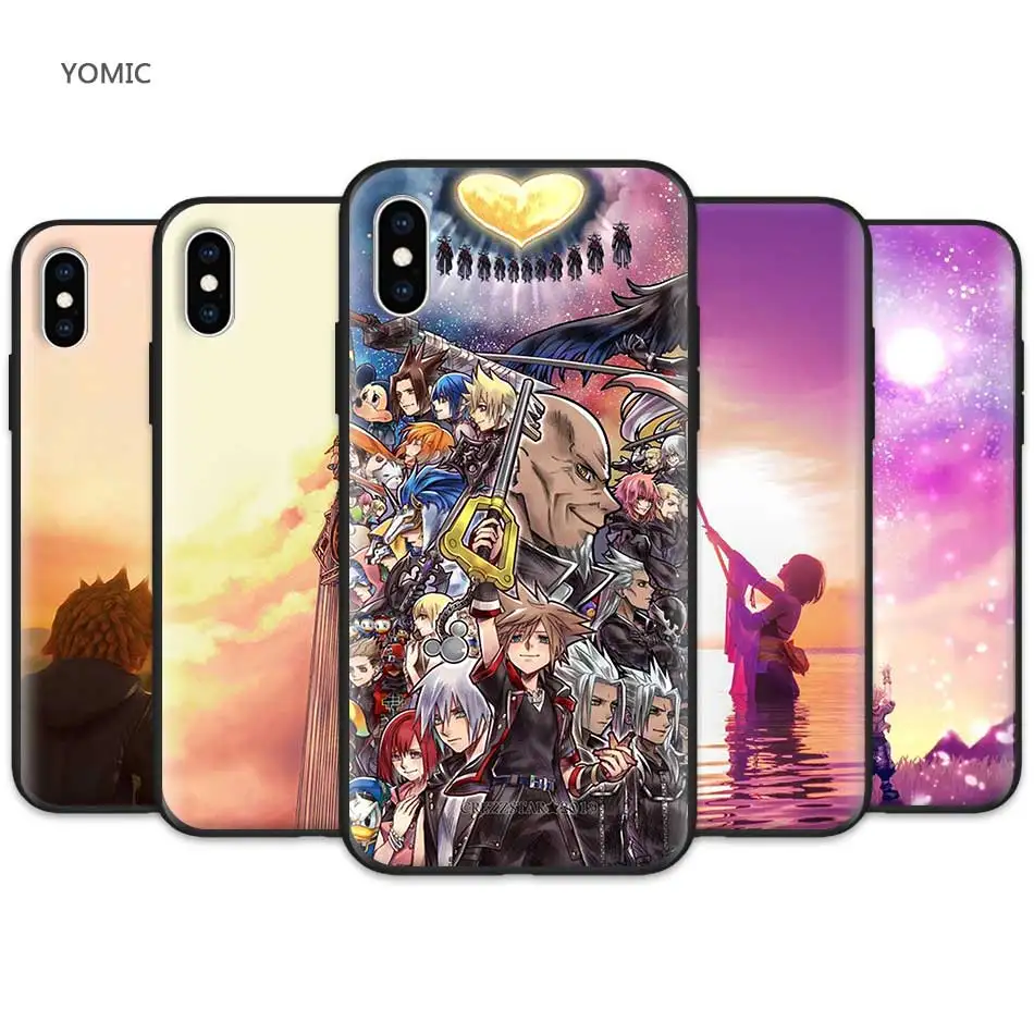 

Anime Kingdom Hearts mobile phone cover for Apple iPhone XR 7 8 6 6S Plus X XS MAX 5 5S SE Silicone Soft TPU Case Coque