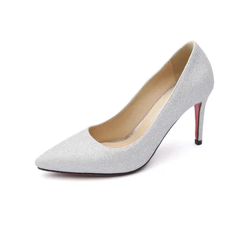 

Single shoes fashion sequins tines to 18 years in early spring the new sexy thin 30 1831-47 female shoes with high heels