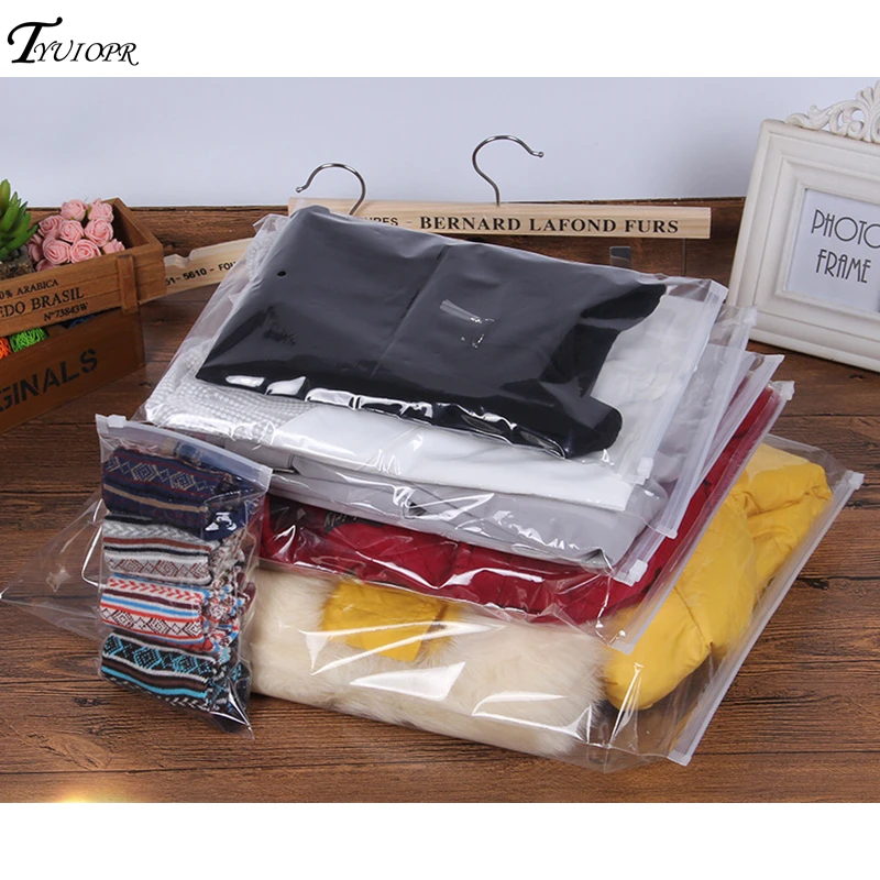 15Pcs/lot Clear Plastic Storage Bag Ziplock Travel Bags Zip Lock Valve Slide Seal Packing Pouch