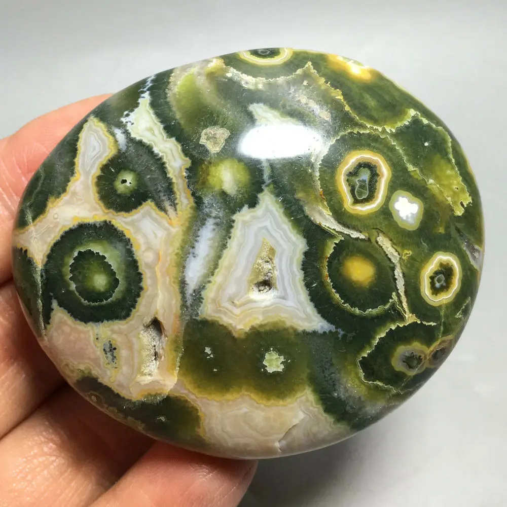 

107g RARE NATURAL OCEAN JASPER QUARTZ CRYSTAL sphere HEALING (1)