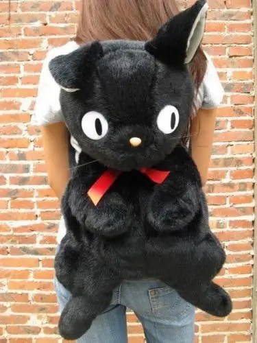 Рюкзак плюшевый в виде черной кошки 75 см 25 дюймов|kikis delivery service backpacks|backpack plushplush