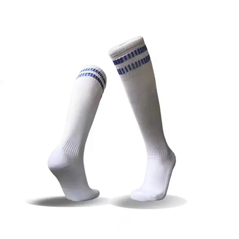 Футбольные мужские и женские спортивные носки для велоспорта, футбольные носки, утолщенные Носки для бега, баскетбола, командные Длинные махровые носки для мальчиков, футбольные чулки - Цвет: F5 wb