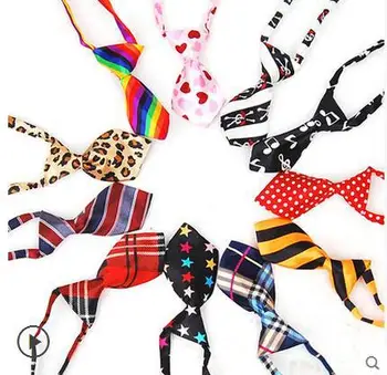 

200pc/Lot New Arrival Pet tie Dog Neckties Bowtie Wholesale Mix 30 New Patterns Polyester Cute Dog Bow Tie Dog Grooming Products