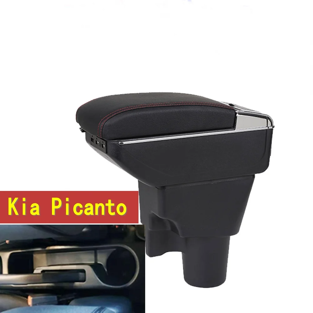 

For Kia Picanto Armrest Box Picanto3X-Line Universal Car Central Armrest Storage Box cup holder ashtray modification accessories
