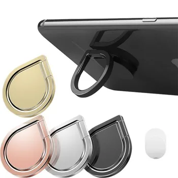 

1500pcs Water Drop Shape Zinc Alloy Universal 360 Degree Hook Finger Ring Sticky Mount Stand Holder For Cell Phone Tablet