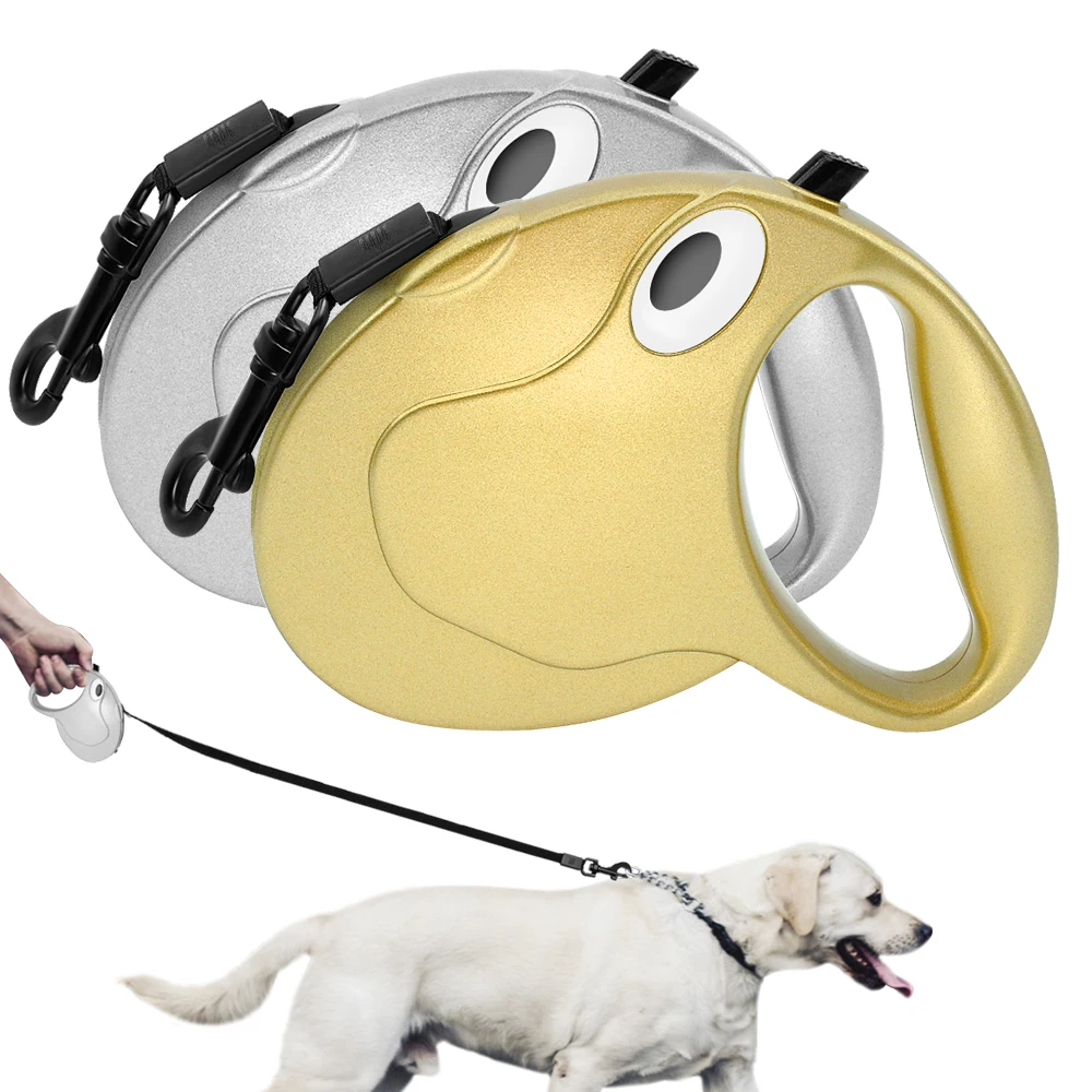 

Dog Leash Retractable 16ft Automatic Extending Dog Leashes Nylon Flexible Puppy Walking Lead for Small Medium Large Dog Bulldog