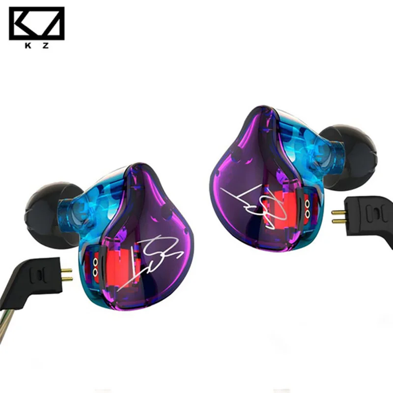 KZ ZST Pro Armature Dual Driver Earphone Detachable Cable In Ear Audio Monitors Noise Isolating