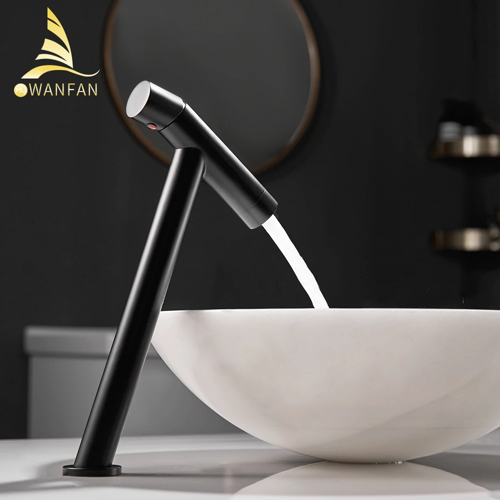 Billige Becken Wasserhahn Retro Schwarz Wasserhahn Wasserhähne Bad Waschbecken Wasserhahn Einzigen Griff Loch Deck Vintage Waschen Heißer Kalt Mischbatterie Kran 855776