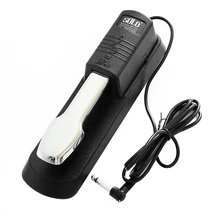 Black Piano Sustain Pedal Universal Classic Foot Pedal For Electronic Keyboards Digital Piano GMT601 yuker universal damper sustain pedal foot switch for piano for keyboard silver