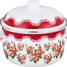 Кастрюля AGNESS, 2,7 л, красные розы