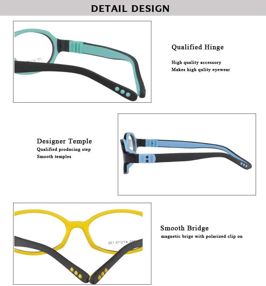 Магия Jing Овальный TR и кремния детей по рецепту очки близорукость очки 205