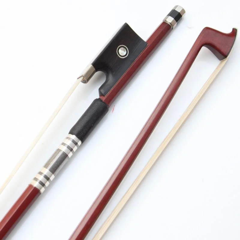 4/4 High Quality Parisian Eye Frog Brazilwood Violin Bow Ebony Frog For