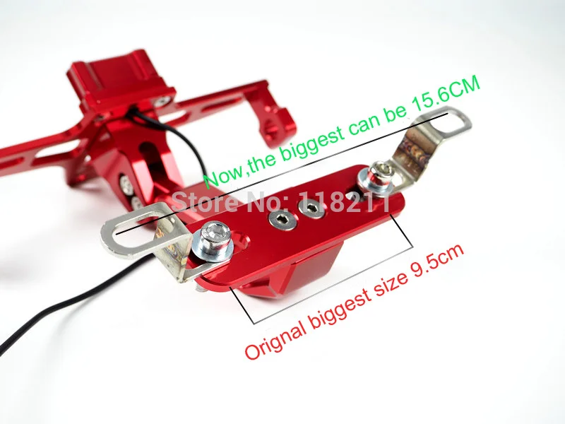 Мотоцикл Регулируемый Алюминиевый номерной знак рамка держатель кронштейн универсальный для Honda Yamaha Kawasaki Suzuki Ktm