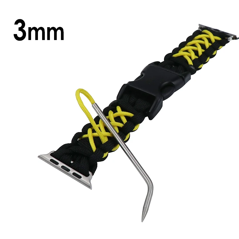 

2pcs umbrella rope bracelet knitting needle Paracord Fids Lacing Stitching Weaving Needles Stainless Steel Works curved needle