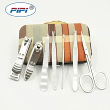 7 шт из нержавеющей стали маникюрный набор для ухода за ногтями инструменты педикюр ногтей комплект для стрижки с мини щипчики для ногтей пилка для ногтей Ножницы