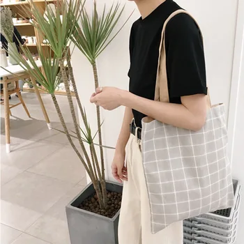 

New Plaid Cotton Women Messenger Bags Cavans Fashion Small Shoulder Ladies Girls Handbags Crossbody Bags Mujer Bolsas Borse Da