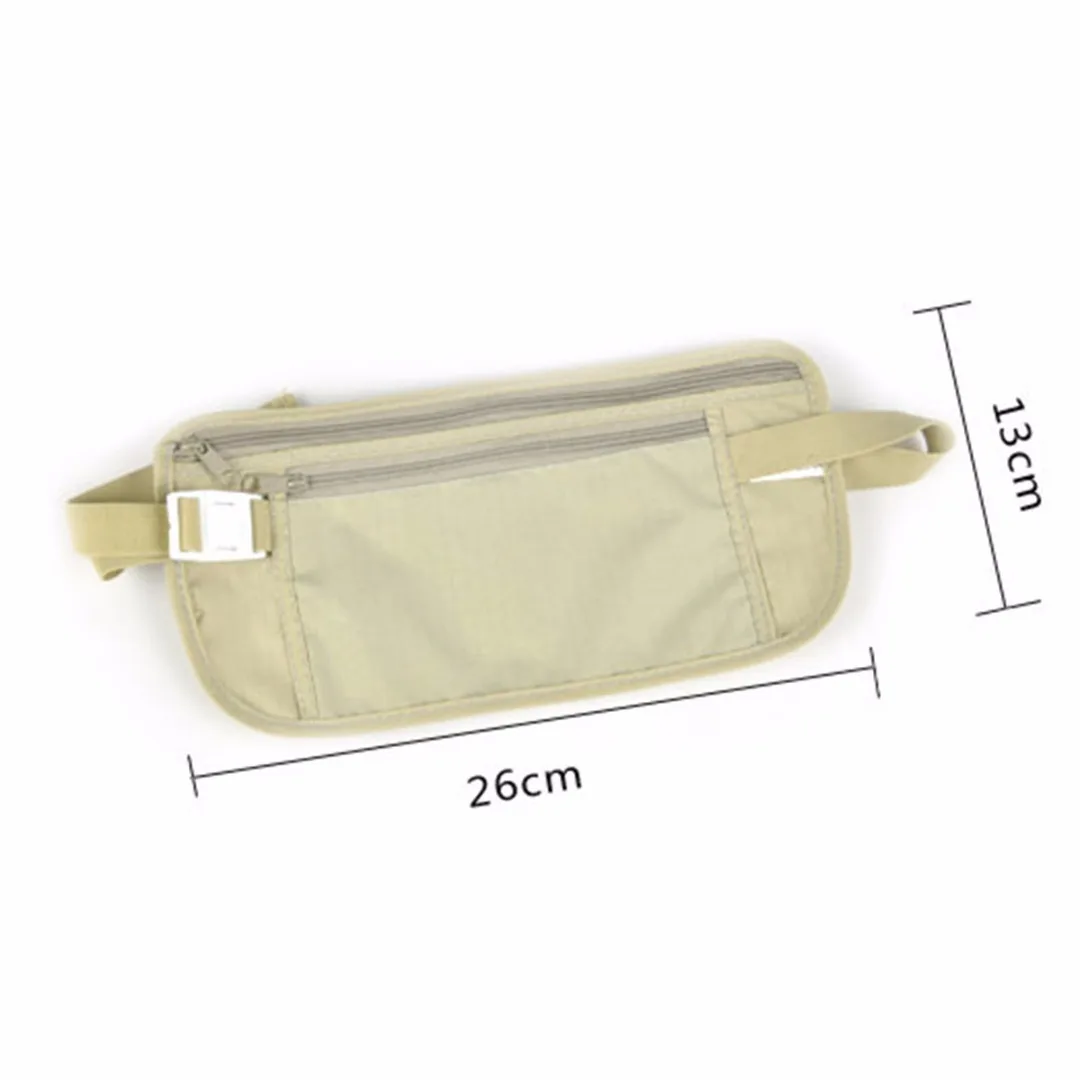 2018 Ultra-thin Light Waist Bag Belt Personal Anti-Theft Pouch Outdoor Sports Travel Equipment Phone Money Card Holder Purse