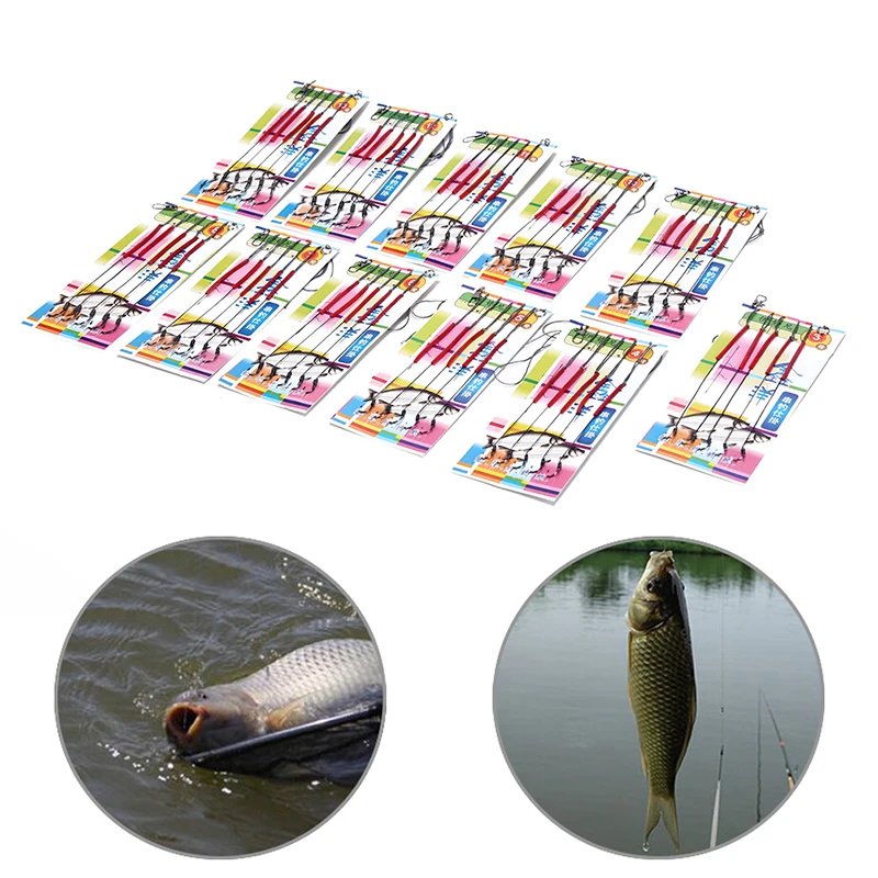 

1Pc For Fly Fishing Tackle String Hook Set Lines With Small Hooks Lures Baits Pesca Accessories Fishhooks Swivel