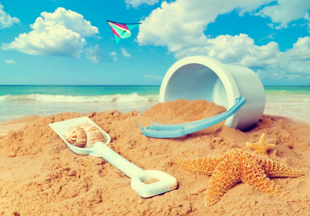 

Beach theme Vinyl  photography backdrops studio props photography background HTB12
