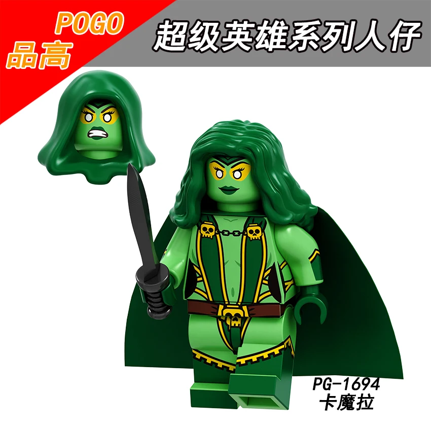 Одиночная распродажа PG1694 POGO супергерой Черная Вдова гамора Капитан Америка Riddler