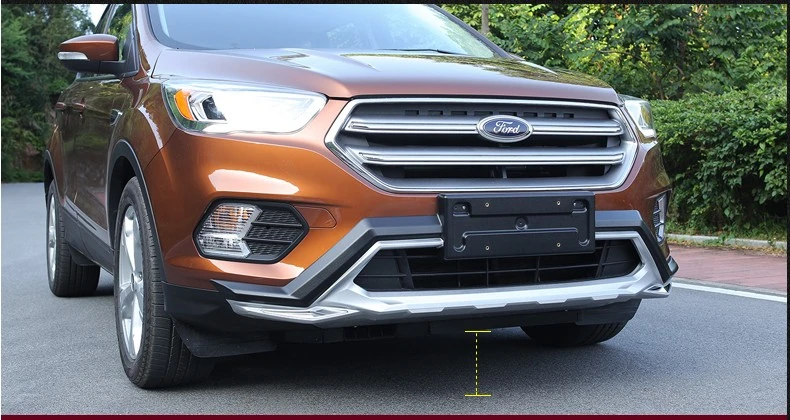 Авто бампер Защита для Ford Kuga ESCAPE. бампер пластина Высокое качество абсолютно ABS Передние+ задние автомобильные аксессуары