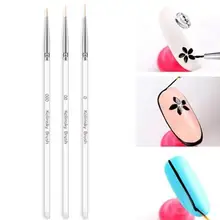 3 шт./компл. прозрачная; Нейл-арт Инструменты Профессиональный нанесение пунктира УФ-гель-вкладыш маникюрный салон Применение или дома Применение гель Красота