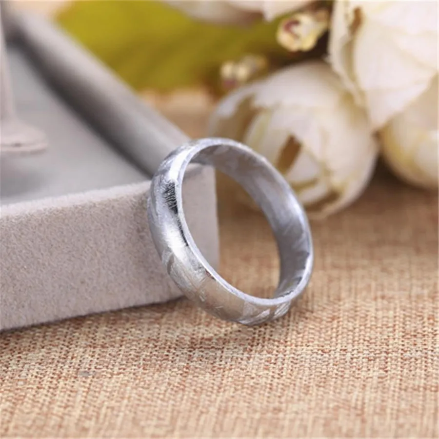 

Genuine Natural Gibeon Meteorite Moldavite 925 Silver Plated Style One Ring US Size 9-10-11-12 For Woman and Man