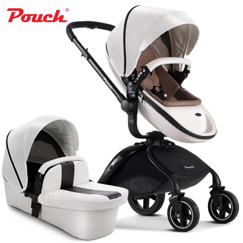 Сумка для детской коляски, подвеска, складная детская коляска, детская коляска, bb car, 2 в 1, брендовая коляска - Цвет: White
