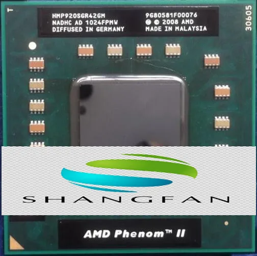

Laptop cpu processor AMD P920 HMP920SGR42GM 1.6GHz 2MB Quad Core Socket S1 (S1g4) PGA638