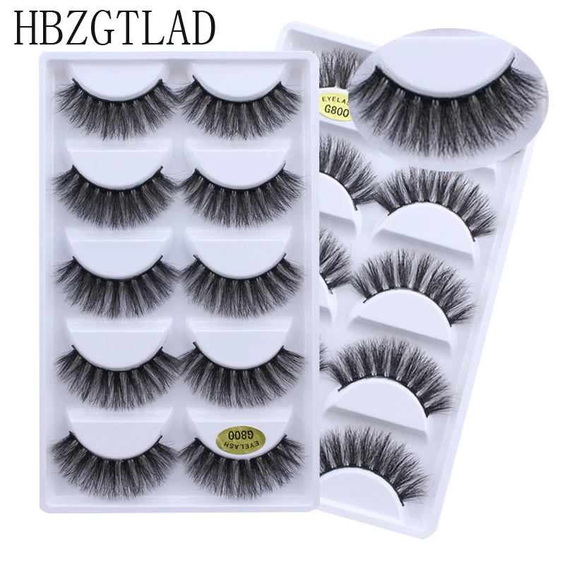 250 pairs/50box 100% Real Mink Fake Eyelashes 3D Natural False Eyelashes 3d Mink Lashes Soft Eyelash Extension Makeup Kit Cilios