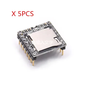 

5pcs Mini MP3 Player Module TF Card U Disk Mini MP3 Player Audio Voice Module Board
