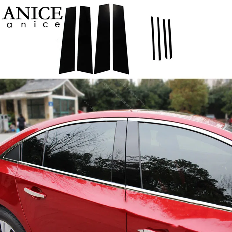 

For Chevrolet Cruze Sedan 2010-2015 Mirror Effect Window Center Pillar Cover