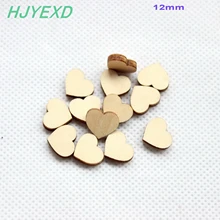 100 шт/лот) 12 мм Высокое качество пустое дерево серьги-гвоздики сердце серьги аксессуары незавершенный деревенский бисер 0,"-CT1439A