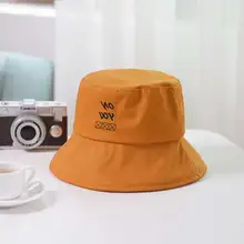 FLYBER Man/женские хлопковые Панамы на плоской подошве, однотонные хип-хоп летние уличные Унисекс Складные шляпа для защиты от солнца, спортивные пляжные кепки Bob