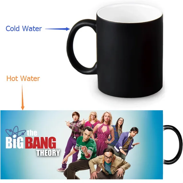 The Big Bang Theory Coffee Mugs Heat Sensitive Morph Mugs Cold Hot Heat